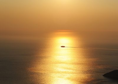 Coucher de soleil sur la mer Egée, Cyclades, Grèce (réf. M106)