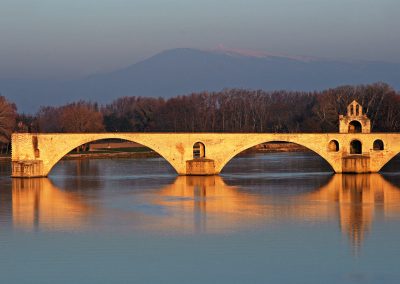 Pont Saint-Bénezet et le Rhône, Avignon, Provence (réf. P144)
