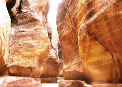 Gorge de wadi Musa (le Siq), Pétra, Jordanie (réf. M207)